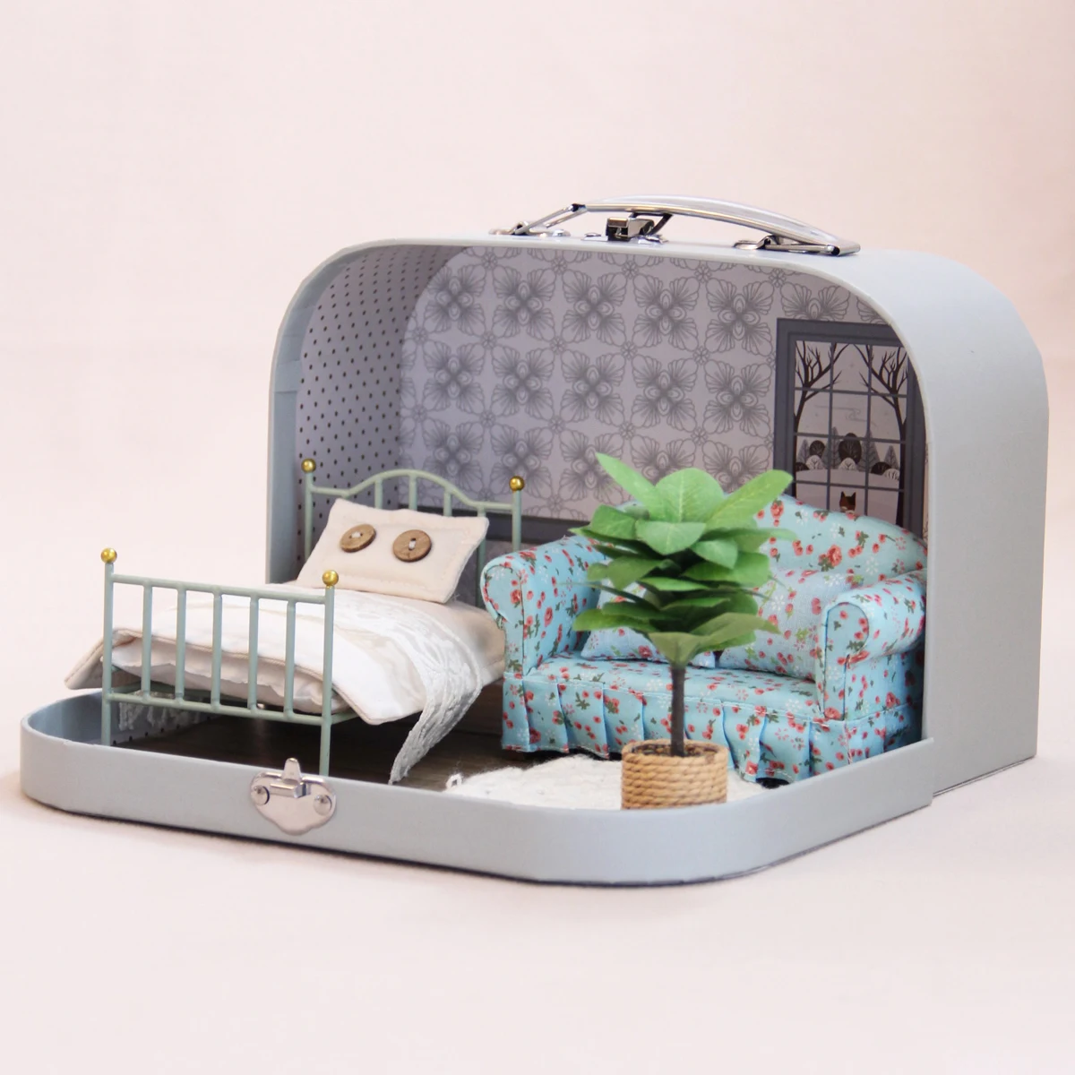 

Miniature Simulation Furniture Gift Box Set of 5 Pieces (Excluding Mouse) Suitable for Dollhouse Home Decor, Children's Day Gift, Birthday Gift