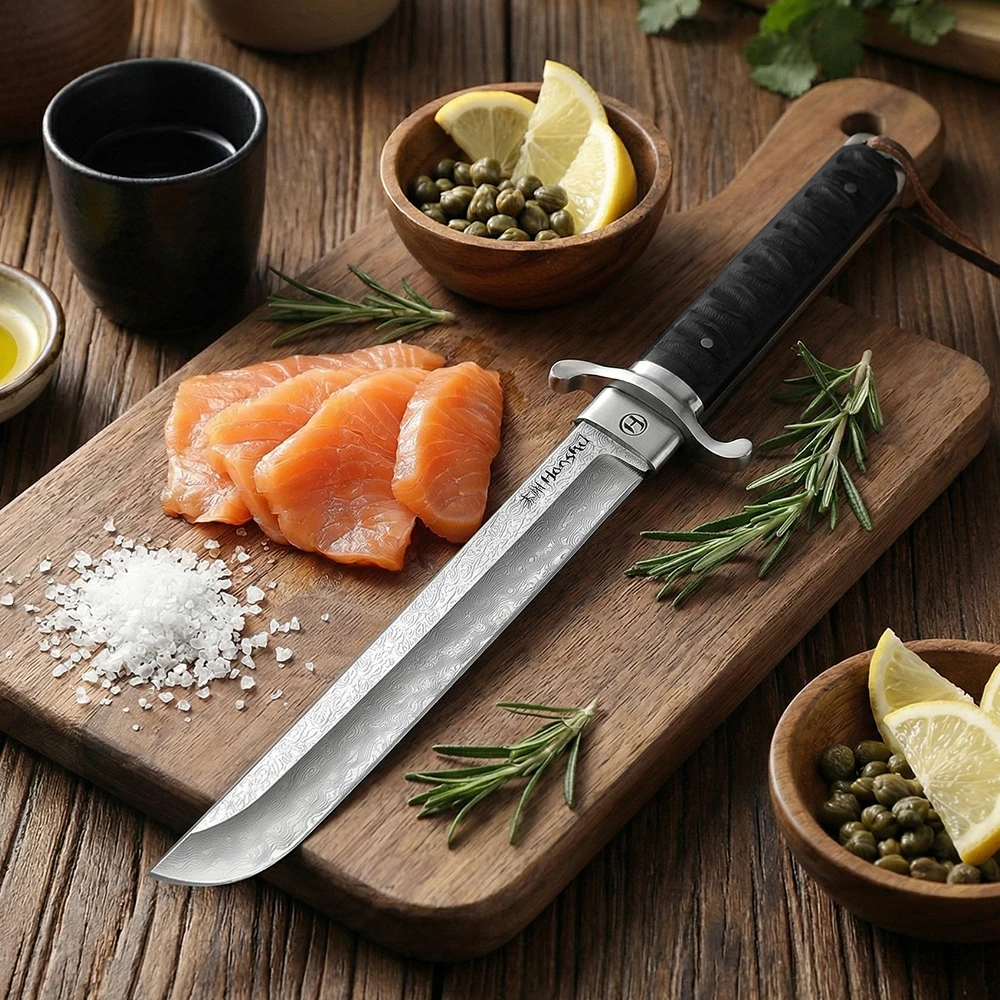 

Professional Damascus Kitchen Knife High-End Japanese Chef's Knife Special Meat Cutter, Kitchen Cooking Accessories and Utensils