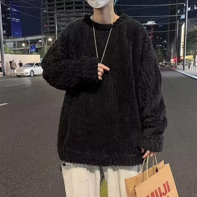 

Свободная мужская толстовка с капюшоном, большой размер 250, осень-зима, термофильтр, повседневная верхняя одежда, модная одежда...