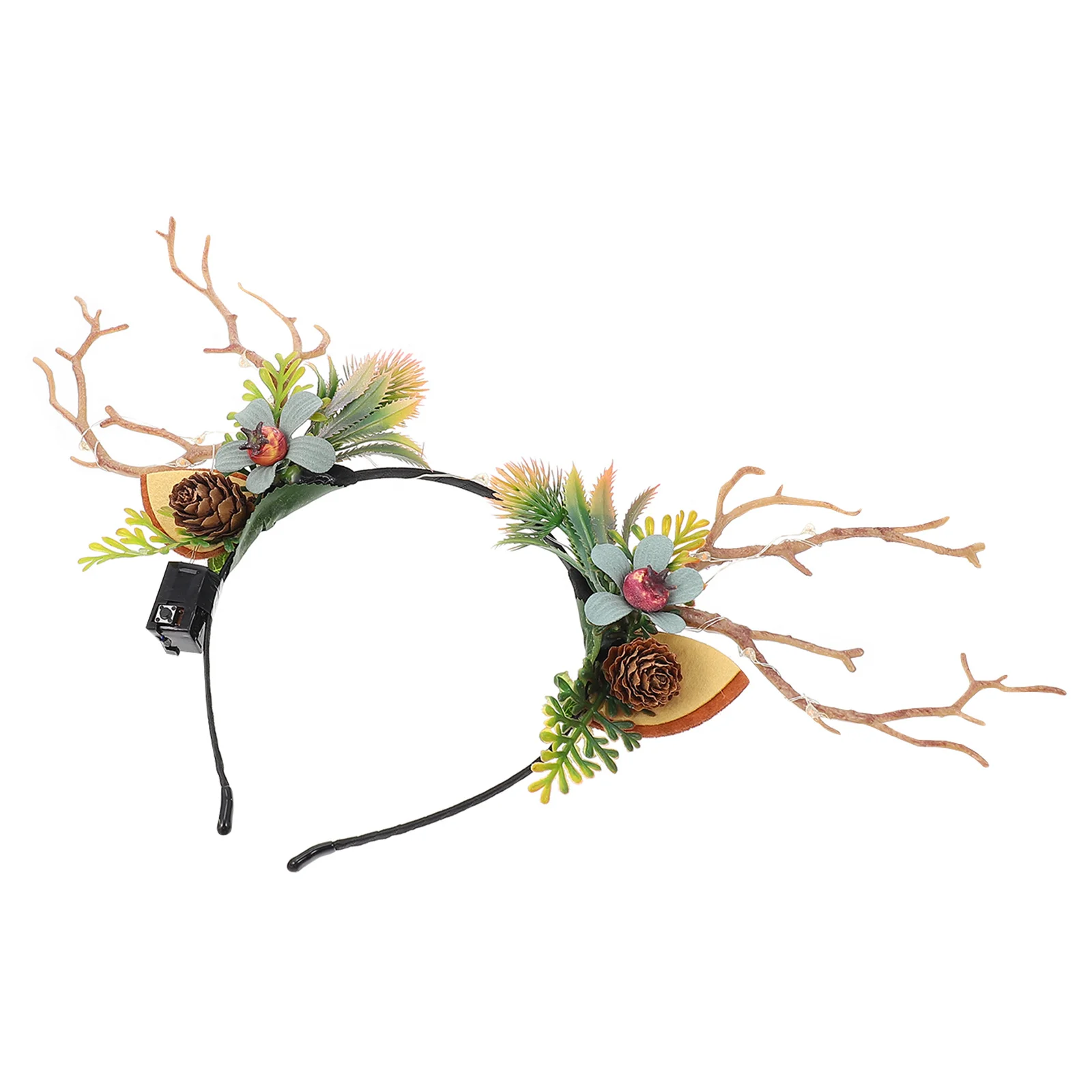 

SHERCHPRY Christmas Headband Deer Antler Lighted Elk Bunny Ladybug Cosplay Party Hair Accessory Goth Steel Hoop Costume