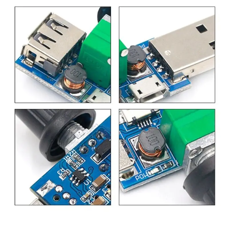 A13E-Multi-Function Mini USB Fan Governor 5Pcs Wind Speed Controller Air Volume Regulator Cooling Mute Fan Speed Switch