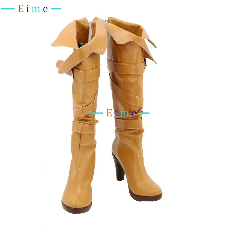 Ciri Cosplay Shoes PU Leather Shoes Halloween Carnival Boots Cirilla Fiona Cosplay Props Custom Made