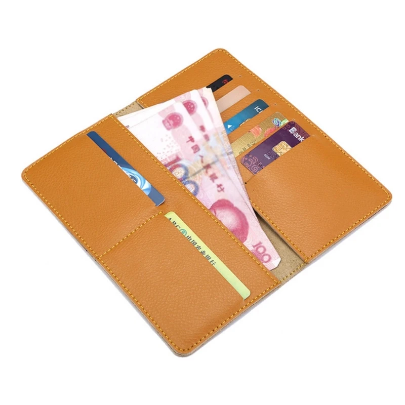 Women Leather Wallet Wallet Purse Large Capacity Long Purse Ladies Purse with Multiple Card Slots and Cash Pocket F3MD