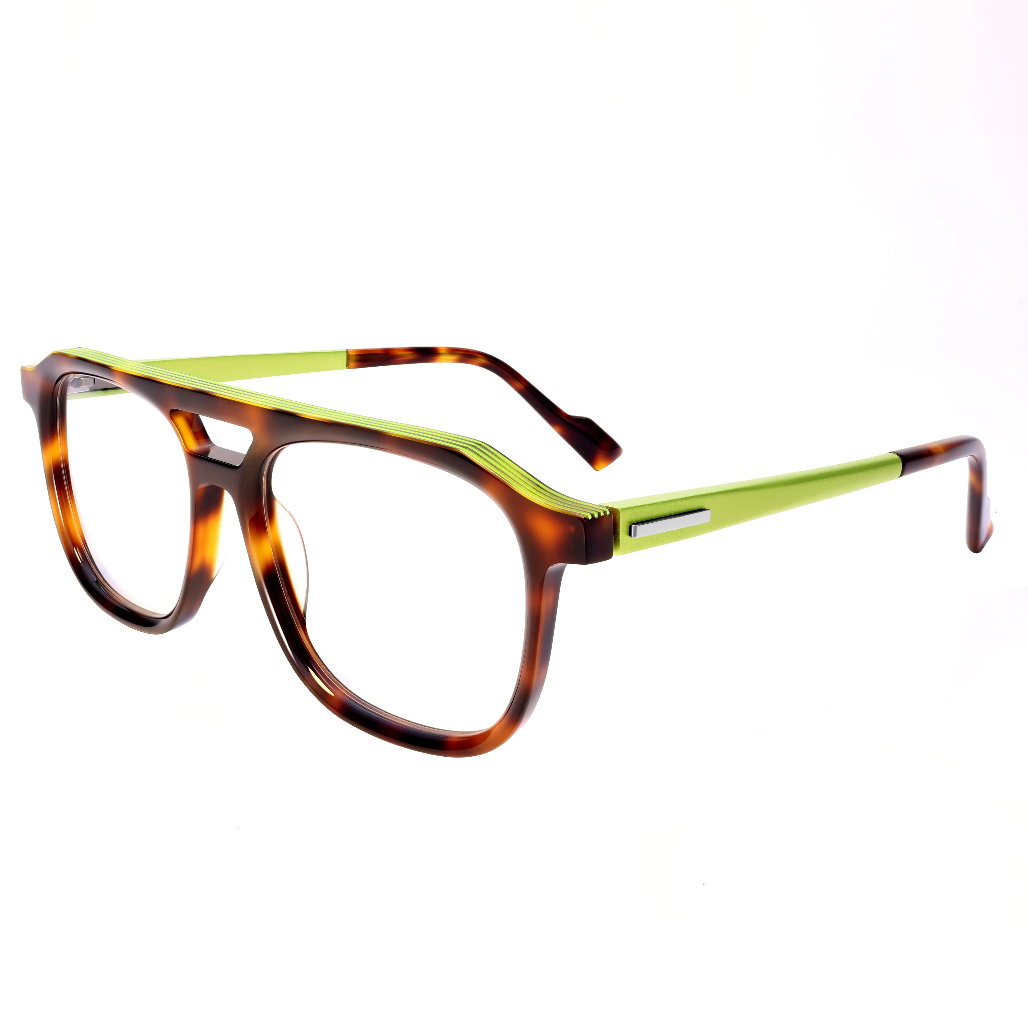 VZONE Quality Acetate Glasses Frame Round Shape Design Color Gradient Effect for Fashion Men Women Durable Eyewear Frame