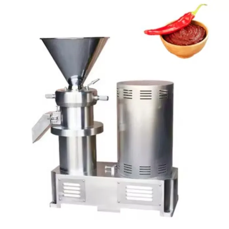 Food Grade Stainless Steel Colloid Mill Ultra Fine Grinder Commercial Fresh Chili Sauce Industrial Food Processing Machine