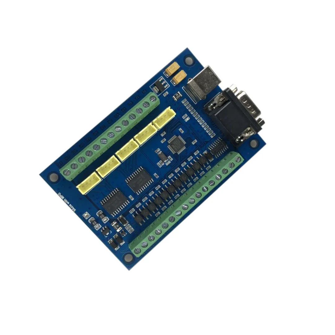 

MACH3 USB CNC 5 Axis 100KHz 12-24V Linear Motion Control Card STB5100 Breakout Board For Engraving Milling Machine Controller