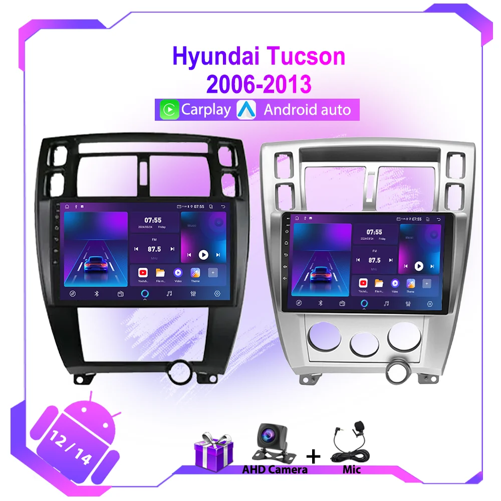 

10 Inch Car Radio Navigation GPS Stereo for Hyundai Tucson 2006-2013 with 4G+Wifi Multimedia Video Player CarPlay Head Unit FM
