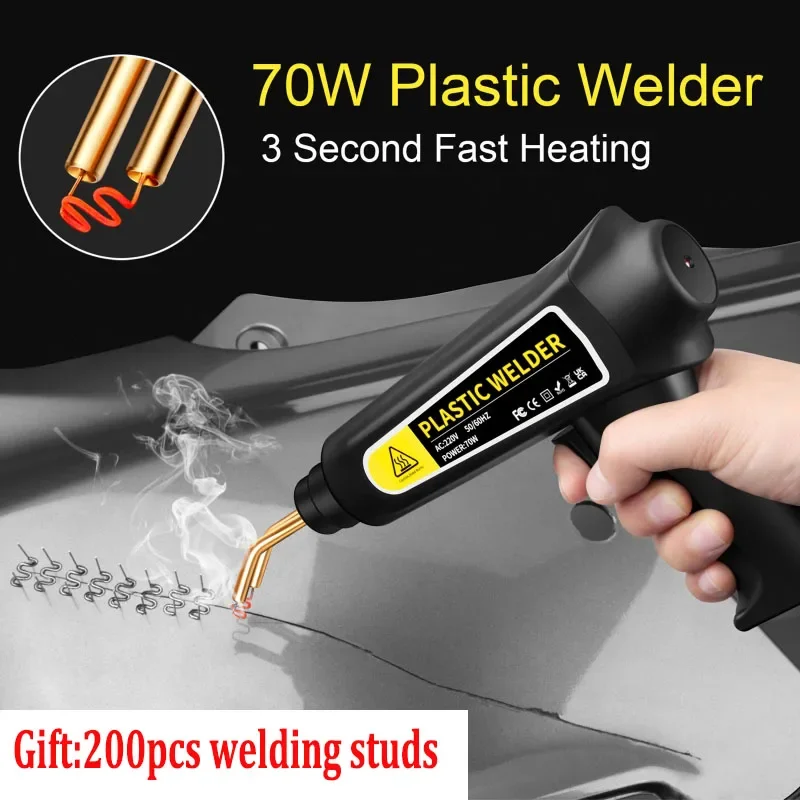 220V /110V Elbow High Power Welding Machine Auto Bumper Repair Machine Plastic Bumper Repair Tool Set with 200pc Welding Studs