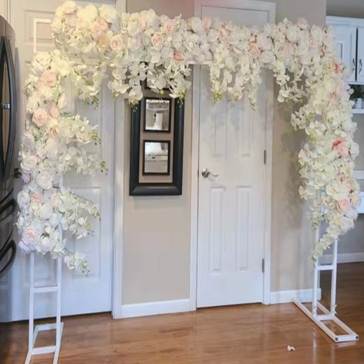 

gold flower stand wedding use backdrop stand Ballon Stand Balloon Arch Baby Showers Ballon Stand Balloon A