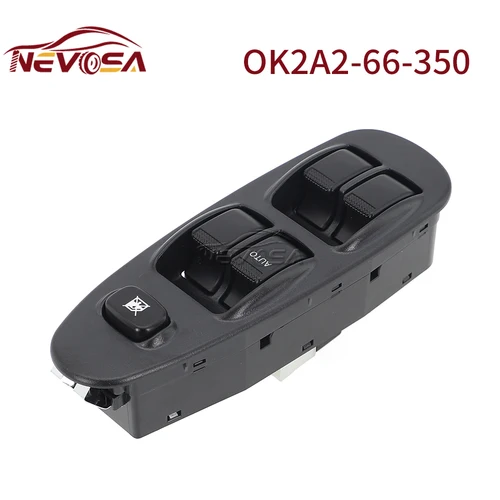 0K2N2-66-350A para Kia Sephia Sedan controlador delantero izquierdo maestro interruptor de ventanilla eléctrica botón 0K2N 266350 Un 0K2A2-66-350 ok2a 266350