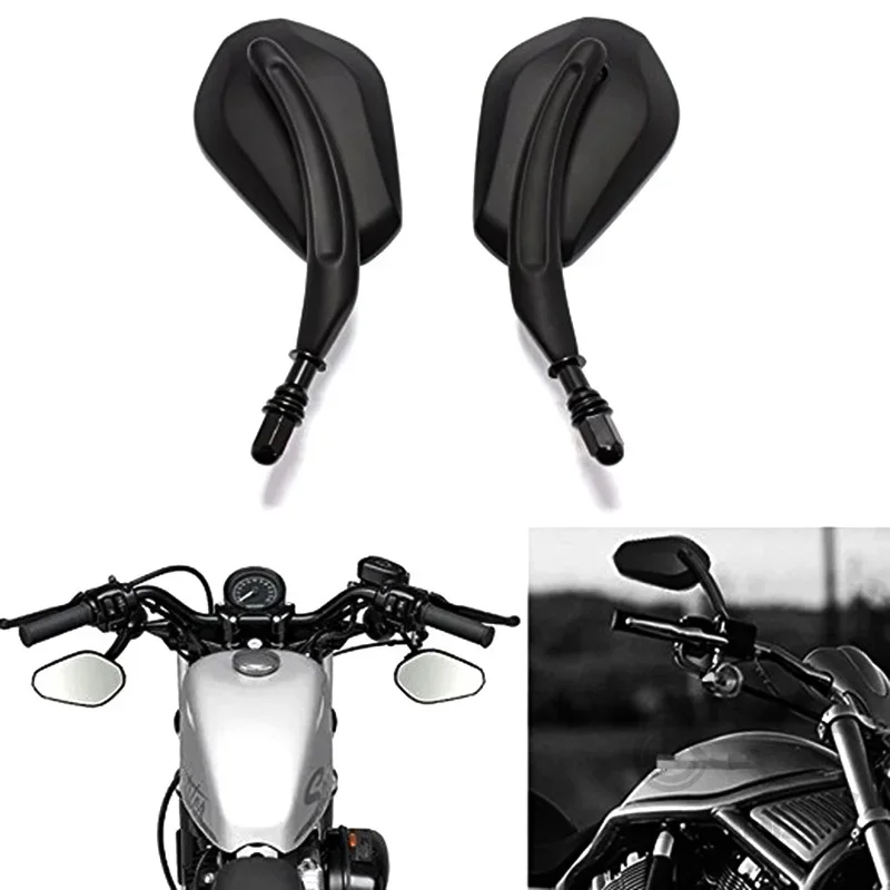 2pcs/Pair Motorcycle Rear View Mirrors Round 7/8