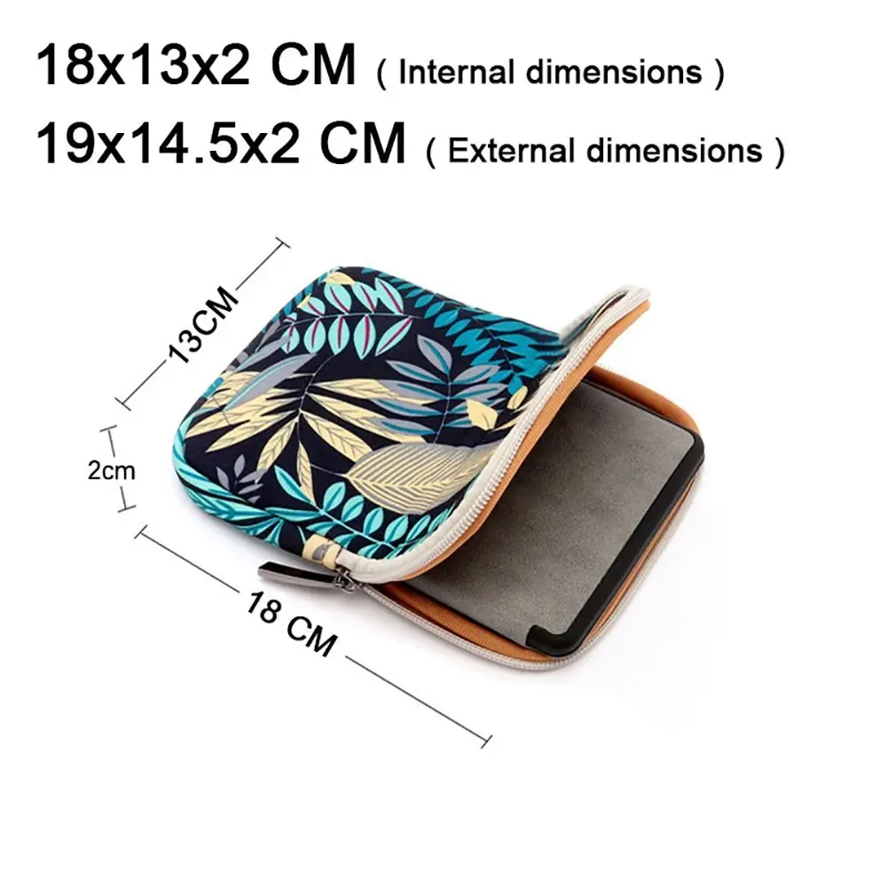 Portable 6 inch e-Reader Sleeve for Kindle Paperwhite Protective Case Insert Pouch 11th Generation Cover Carrying Bag Shockproof
