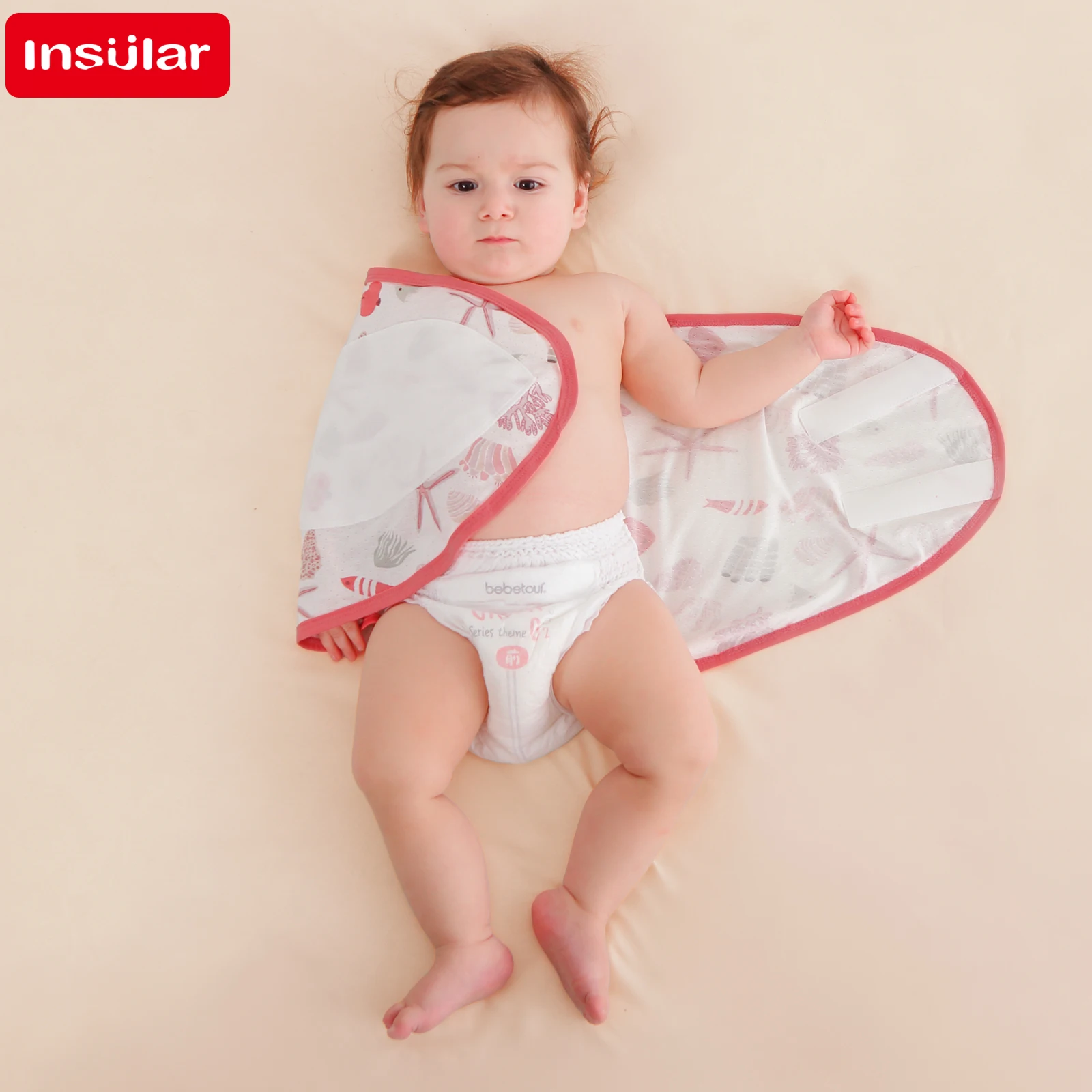 

Пеленки для младенцев летние из бамбука и хлопка, на 0-6 месяцев