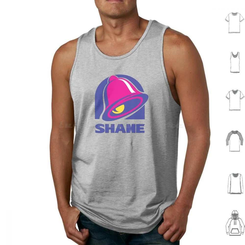 Shame Tank Tops Vest Sleeveless Shame