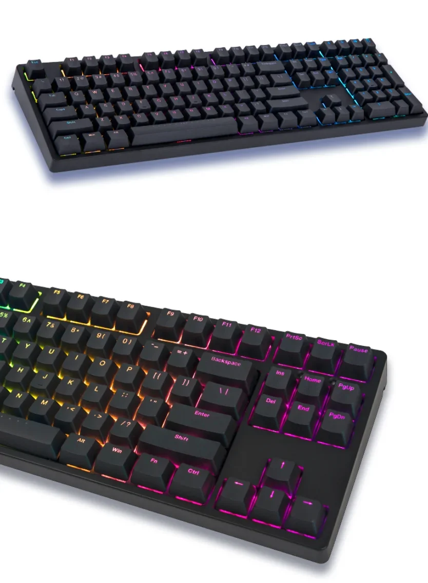 NKRO 108 keys RGB Cherry Speed Silver Red switch Gaming Keyboard wired model IKBC F400 PBT Keycaps