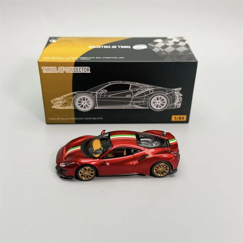 

TOC 1:64 FE488P ROSSO CORSA/ROSSO FUOCO/NERO Limited1000 Литая под давлением коллекционная модель автомобиля