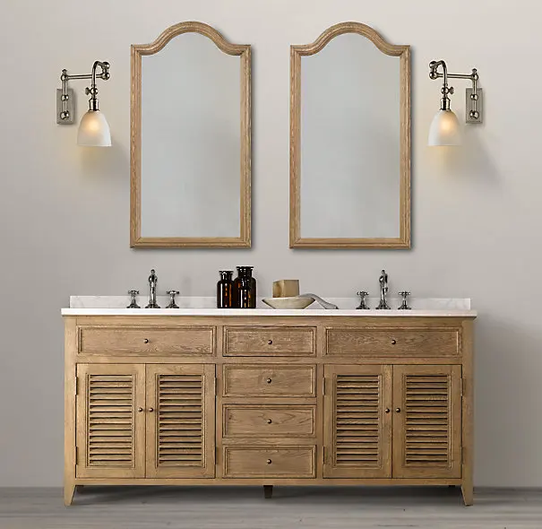 *&Floor-standing Bathroom Vanity with Sink, Mirror, and Marble Countertop; Custom-made Bathroom Furniture Available.