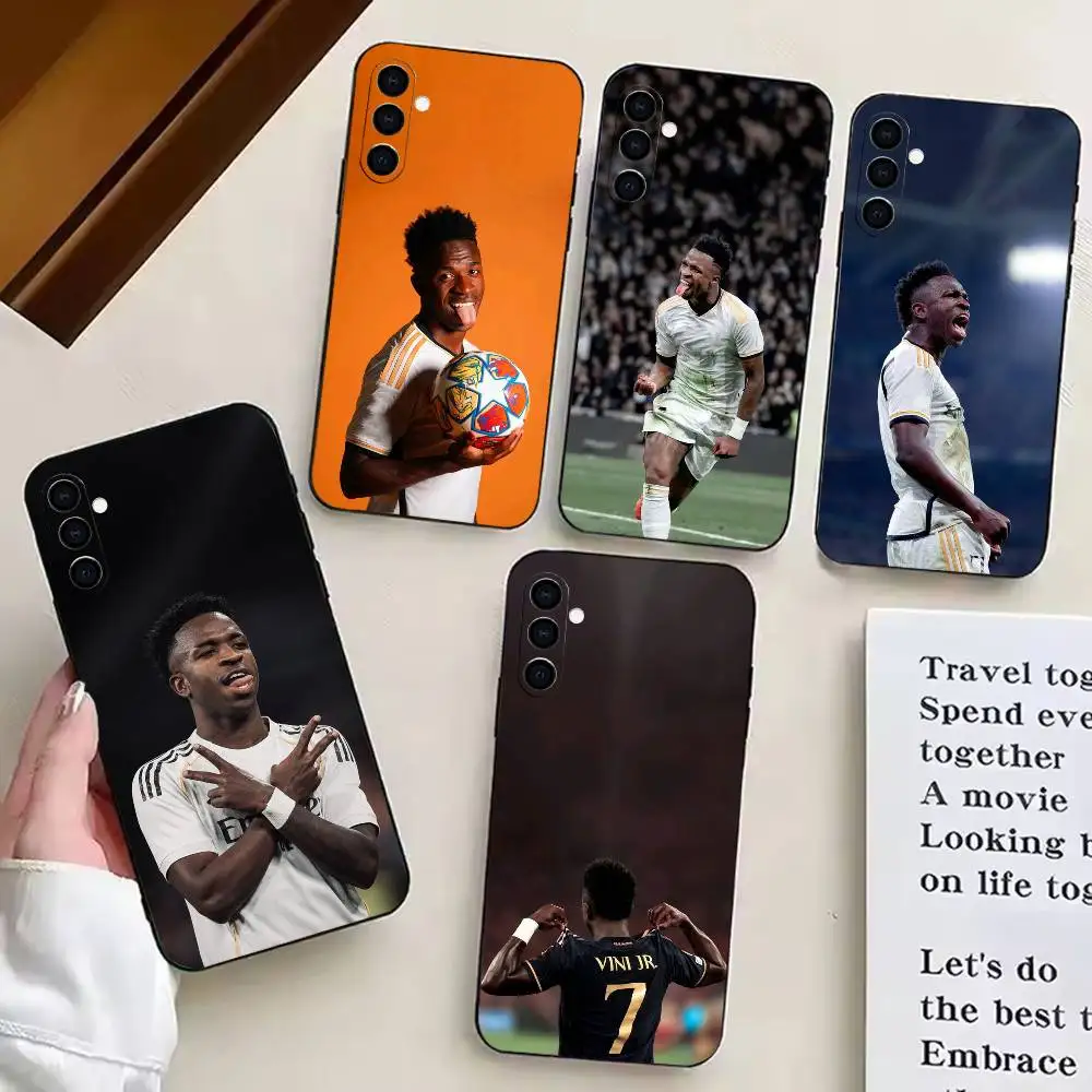 c-Cool v-Vinicius Jr   Phone Case For Samsung Galaxy A20,A21s,A22,A31,A32,A52,A53,A72,73,A80 Black Silicone Case