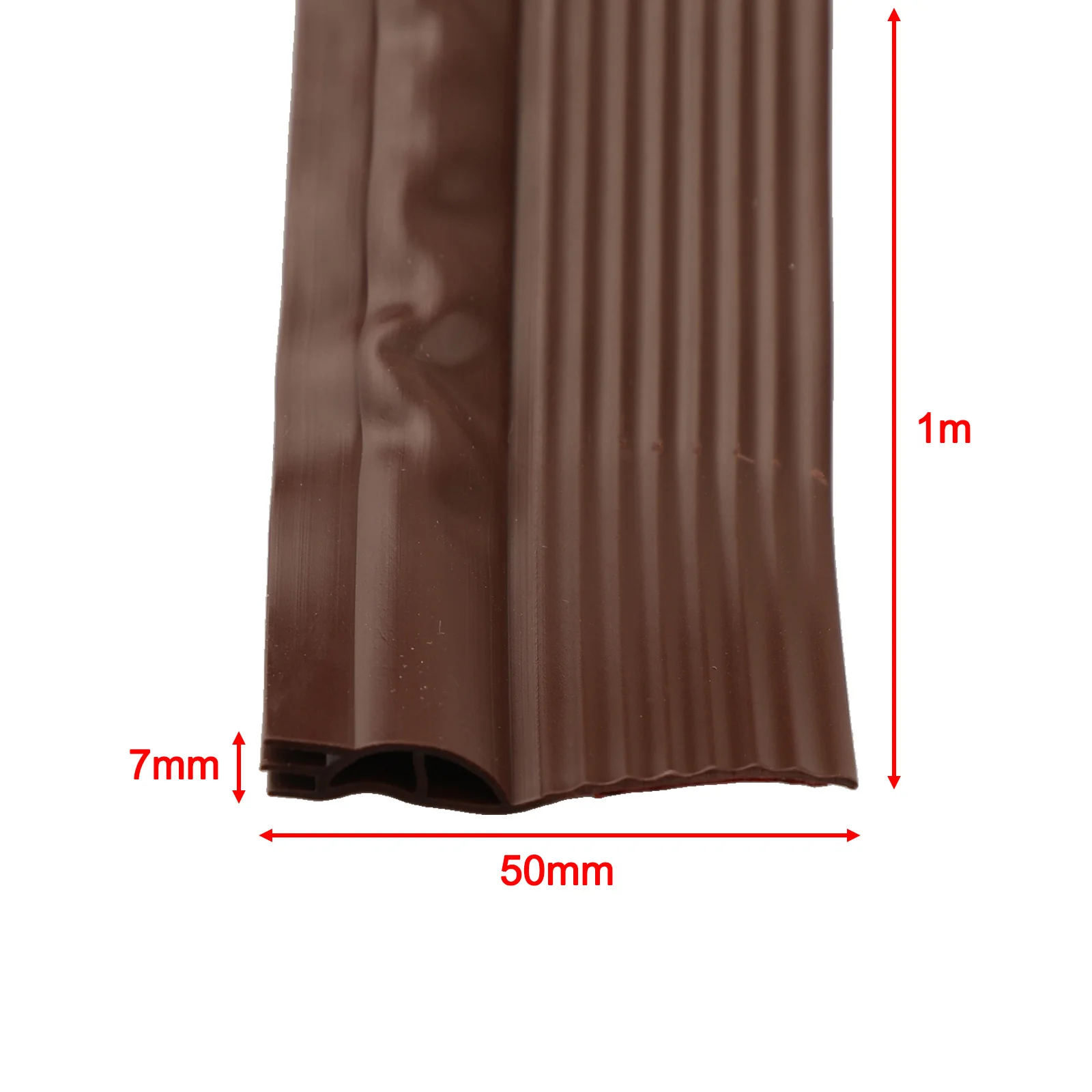 Air Leakage Stopper Door Bottom Seal Home Improvement Brown Three-layer Design 5mm Thickened Cavity Airflow Blocker