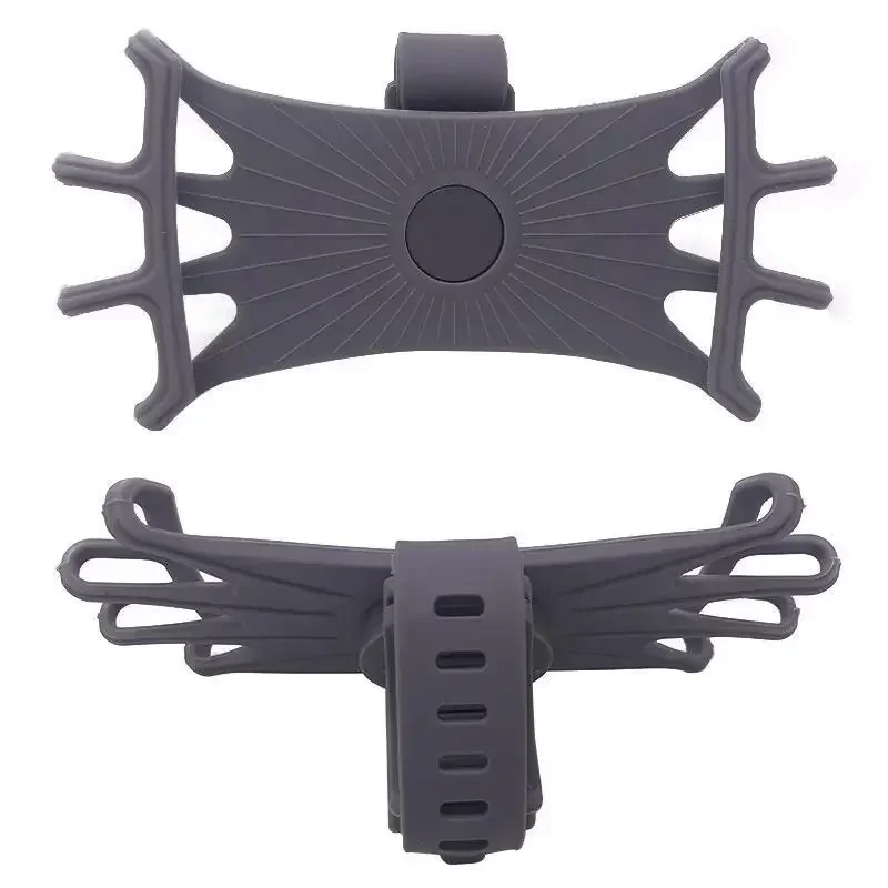 360 Rotatable Mobile Phone Bicycle Motorcycle Holder Bike Safe Bracket Silicone Support Silicone Pull Type For All Phone Stand