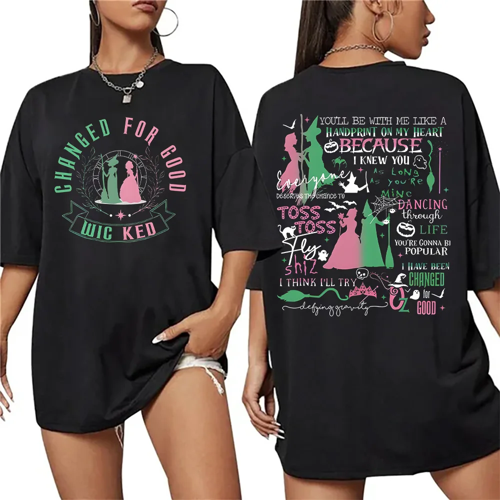 

Defy Gravity Broomstick Magic Top Wand Wizard2025 Movie Fans Men Women Summer Fashion Comfortable Breathable Cotton T-shirt