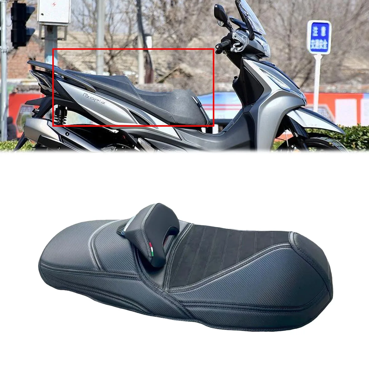 

Чехол на сиденье мотоцикла, чехол для скутера, поясничная спинка, сетчатая изоляционная ткань для сиденья для KYMCO Xciting X350 ADV Xciting SYM People250