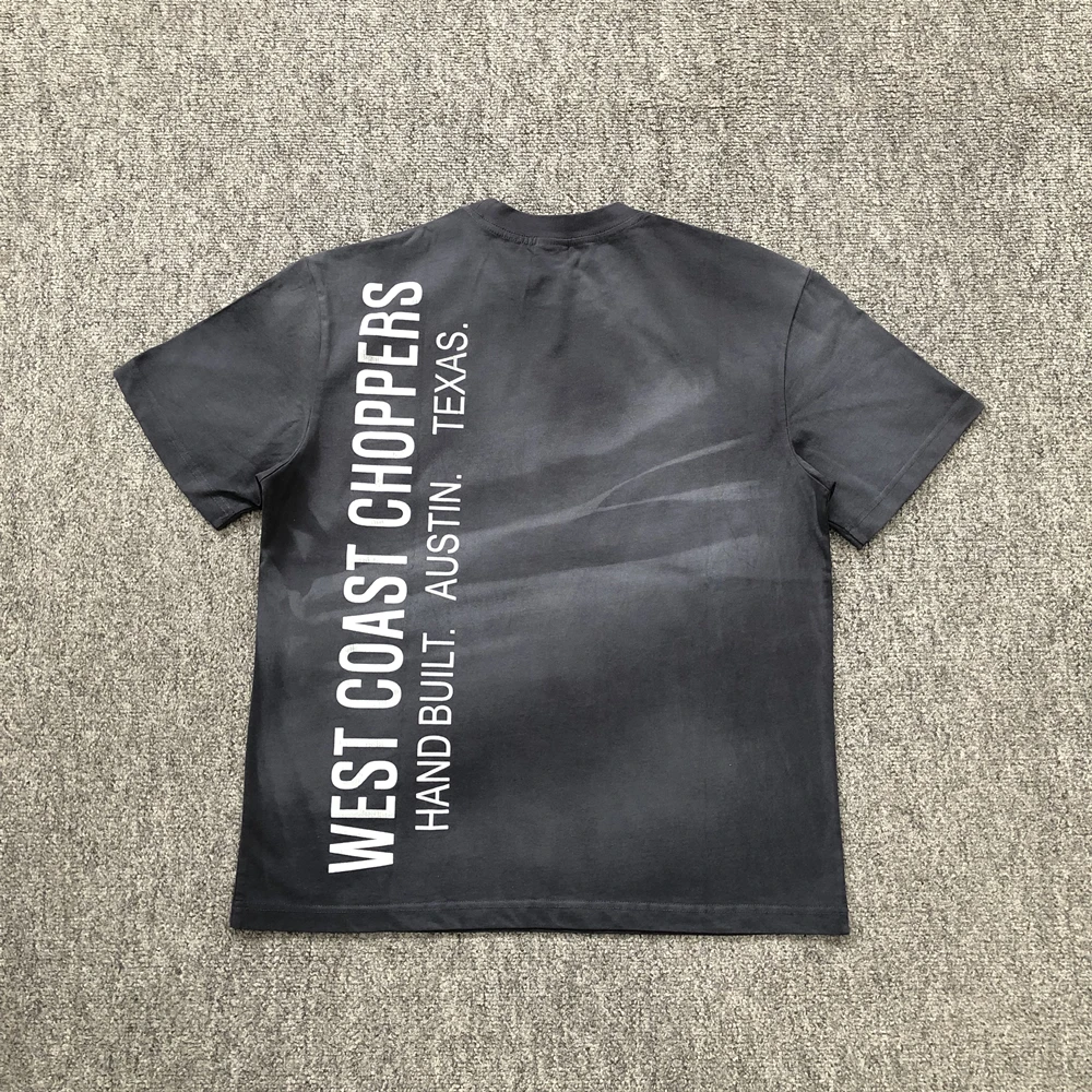 Yao Fashion Casual High Street Loose Oversize Vintage Washed Old Tops Tee Cleanfit Daliy Wear T Shirt