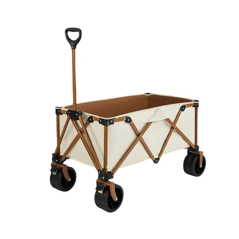 

Portable Picnic Outdoor Camping Folding Utility Cart Camping Trolley Wagon Camp Trailer