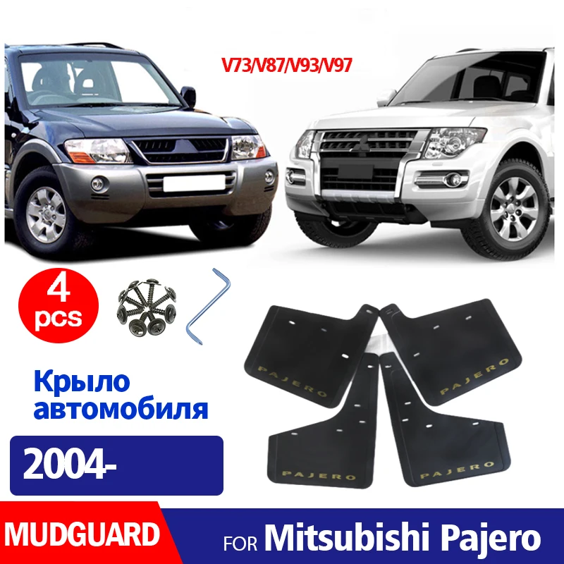 

FOR Mitsubishi Pajero V73 V87 V97 V93 Mudguard Fender Mud Flaps Guards Splash Mudflaps Car Accessories Front Rear 4pcs