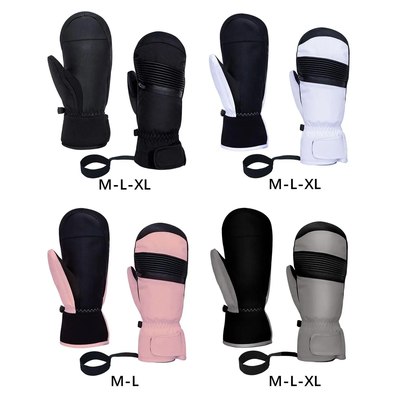 

Ski Gloves 1 Pair Practical Waterproof Windproof Keep Warm Snow Gloves Winter