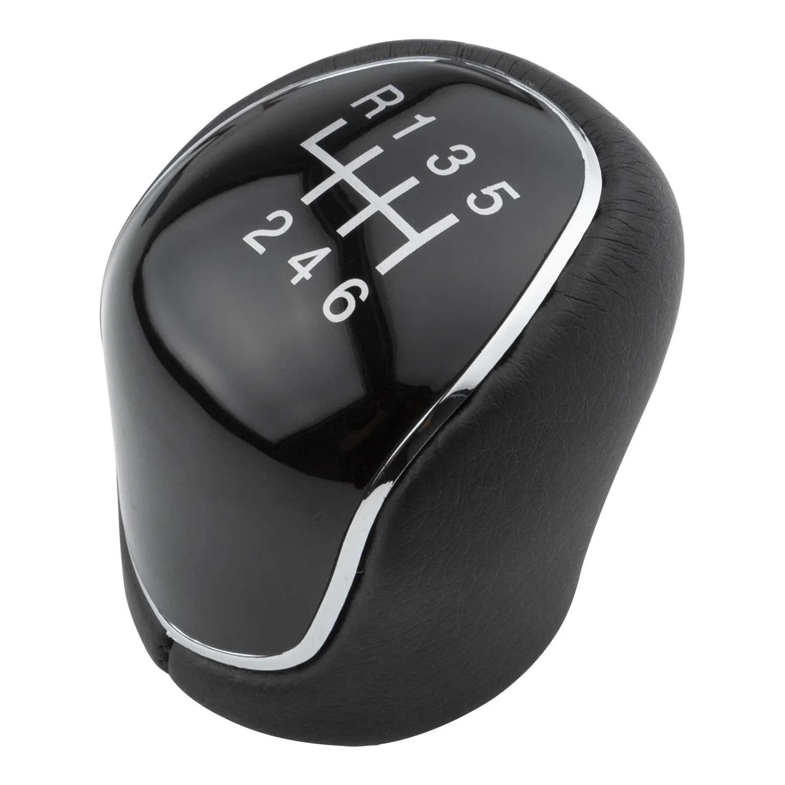 6 Speed PU Leather Gear Shift Knob Shift Lever For Ford Focus S-Max Mk4 S-Max C-Max Mk2 Transit Gearboxes Car Accessories