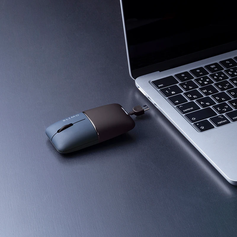 Japanese wireless mouse ultra-thin rechargeable dual-mode mouse symmetrical design left and right Bluetooth mouse