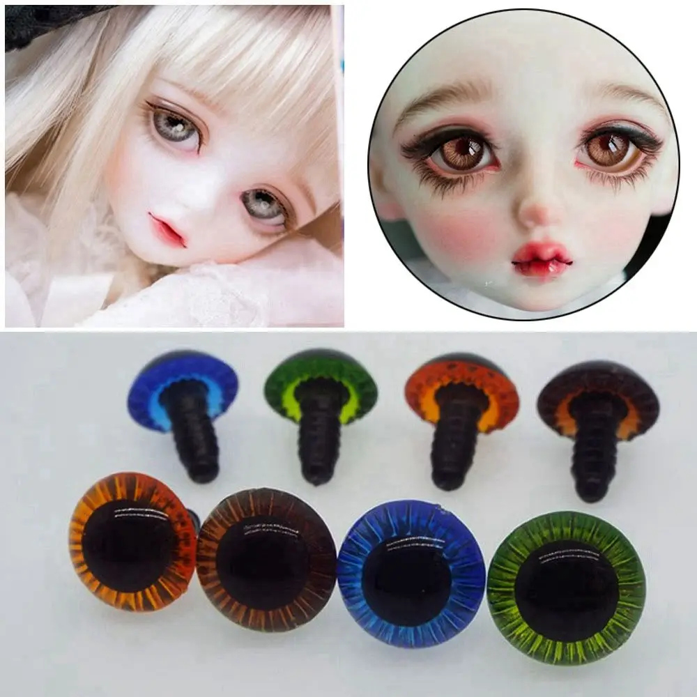 5 Pairs 11/13/15/17/18/23mm Laser Sun Plastic Eyes For BJD Doll Eyeball Safety Animal Toy DIY Doll Making Crafts Accessories