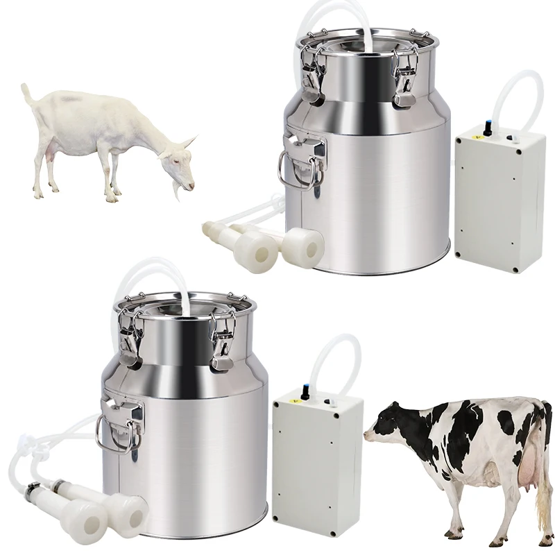 Low Price 14L Electric Speed Adjustable Cow Cattle Milking Machine Stainless Steel Goat And Sheep  Milking Machine