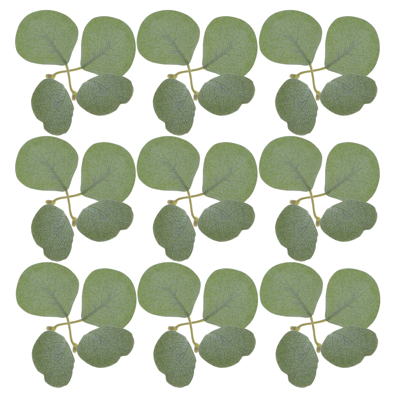 

40pcs Artificial Eucalyptus Leaves Faux Greenery Soft Material Diy Wreath Garland Decor Supplies Plastic Plants Leaf