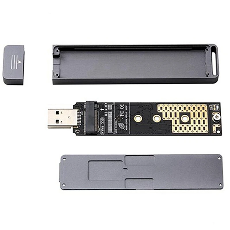 Supporto per Hard Disk esterno da NVME a USB3.0 2230 2242 2260 2280 adattatore per scheda HDD