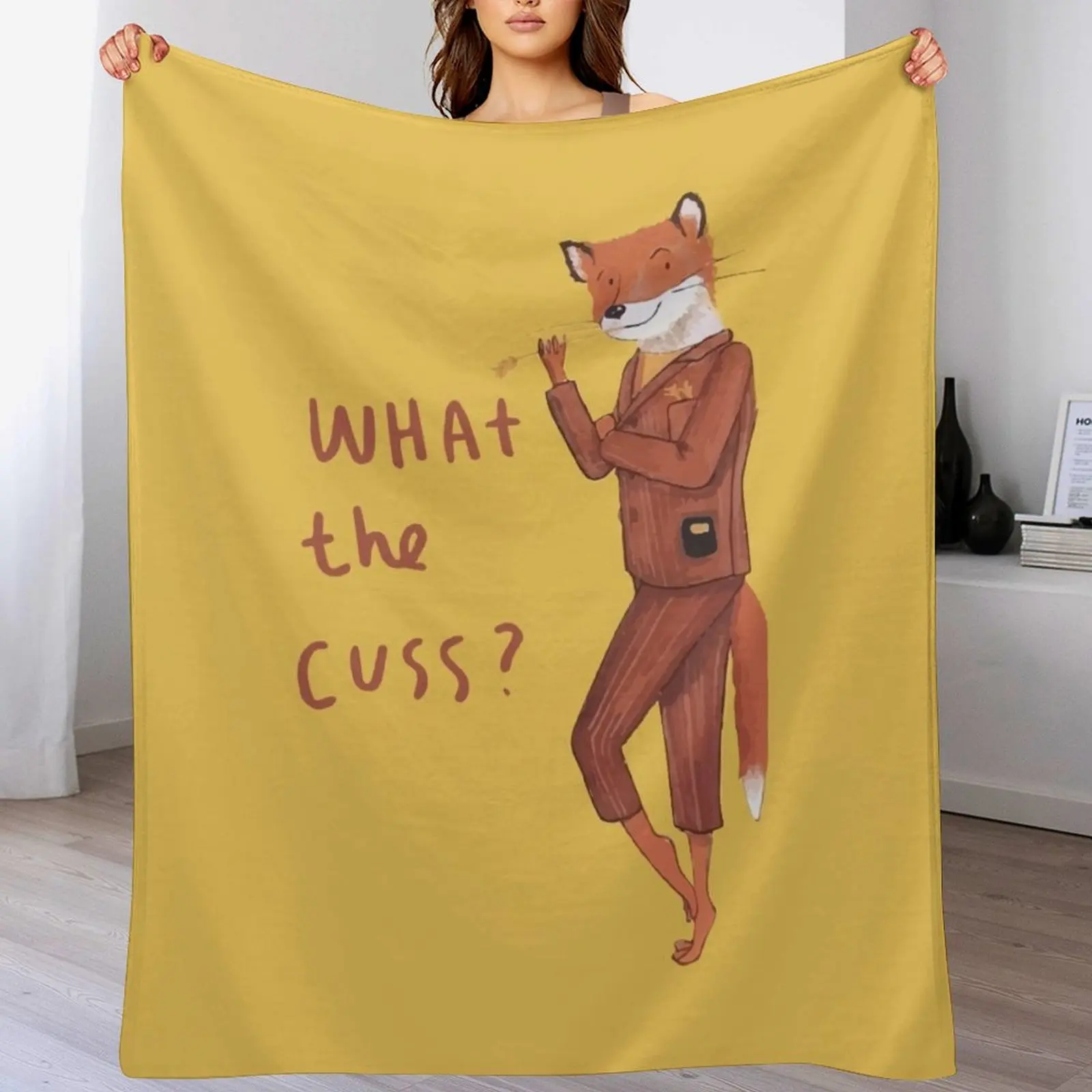 Fantastic Mr Fox Throw Blanket Warm Comfortable Blanket Gift for Parents Friends