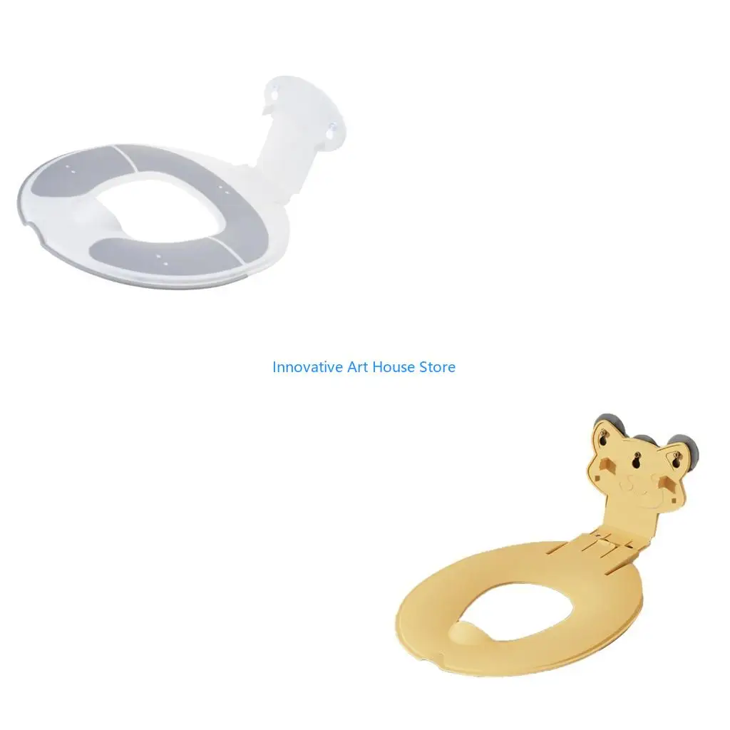 E1PC Space-Saving Folding Toilet for Toddlers, Child Potty Training for Standard Toilets with PVC Wipe-Clean Finish