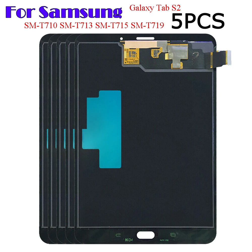 5PCS New For Samsung Tab S2 8.0 T710 T713 T715 T719 LCD Display Touch Screen Digitizer Assembly SM-T710 WIFI SM-T715 3G