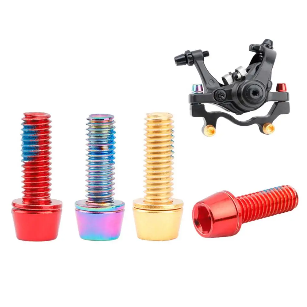 Mountain Bike Disc Brake Screw Crank Caliper Fixing Screw Bilateral Drive Disc Brake Road Hand Change Line Disc Brake Caliper