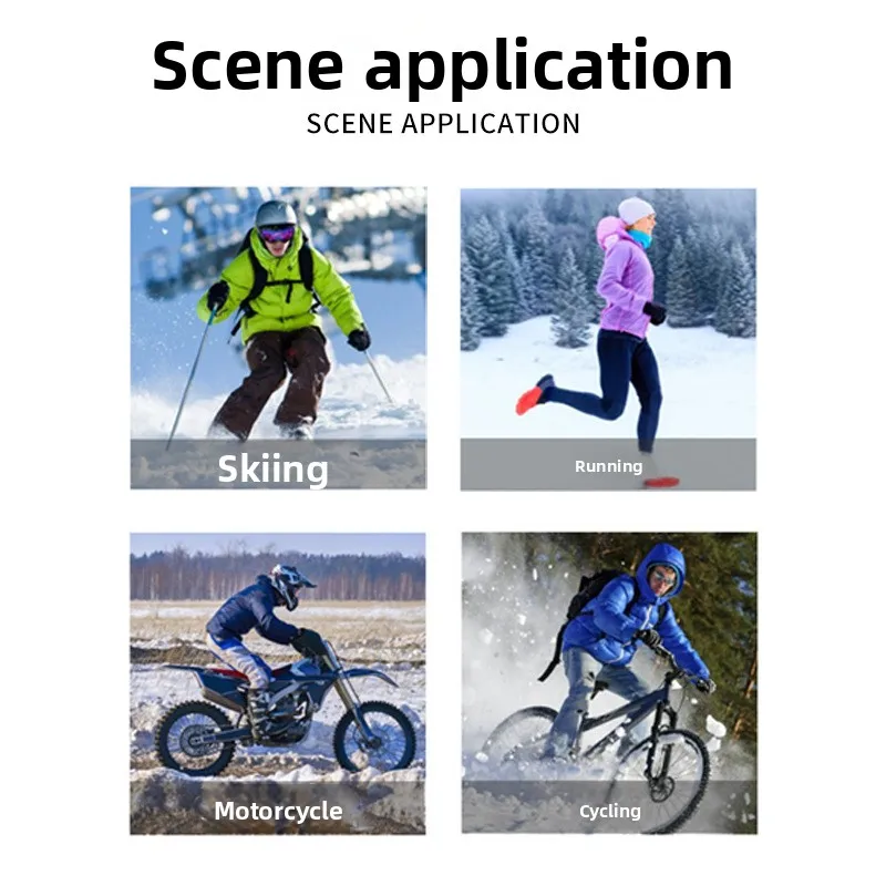 وشاح سميك من القطيفة للخريف والشتاء للجنسين لركوب الدراجات في الهواء الطلق وشاح بلوفر محبوك بسيط