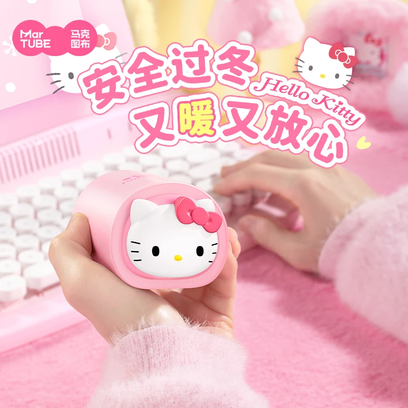 Kawaii Sanrio Family Hellokitty Kuromi Chicken Rolls Hand Warmer  Power Bank 2 In 1 Portable Power Bank For Girls Birthday Gifts