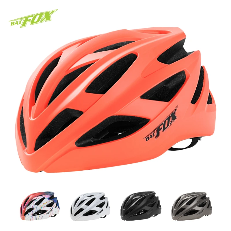 

BATFOX New Ultralight In-mold Mountain Bike Riding Helmet Comfort Lining Lightweight Fiber Texture Bike Cycling Safety Hat