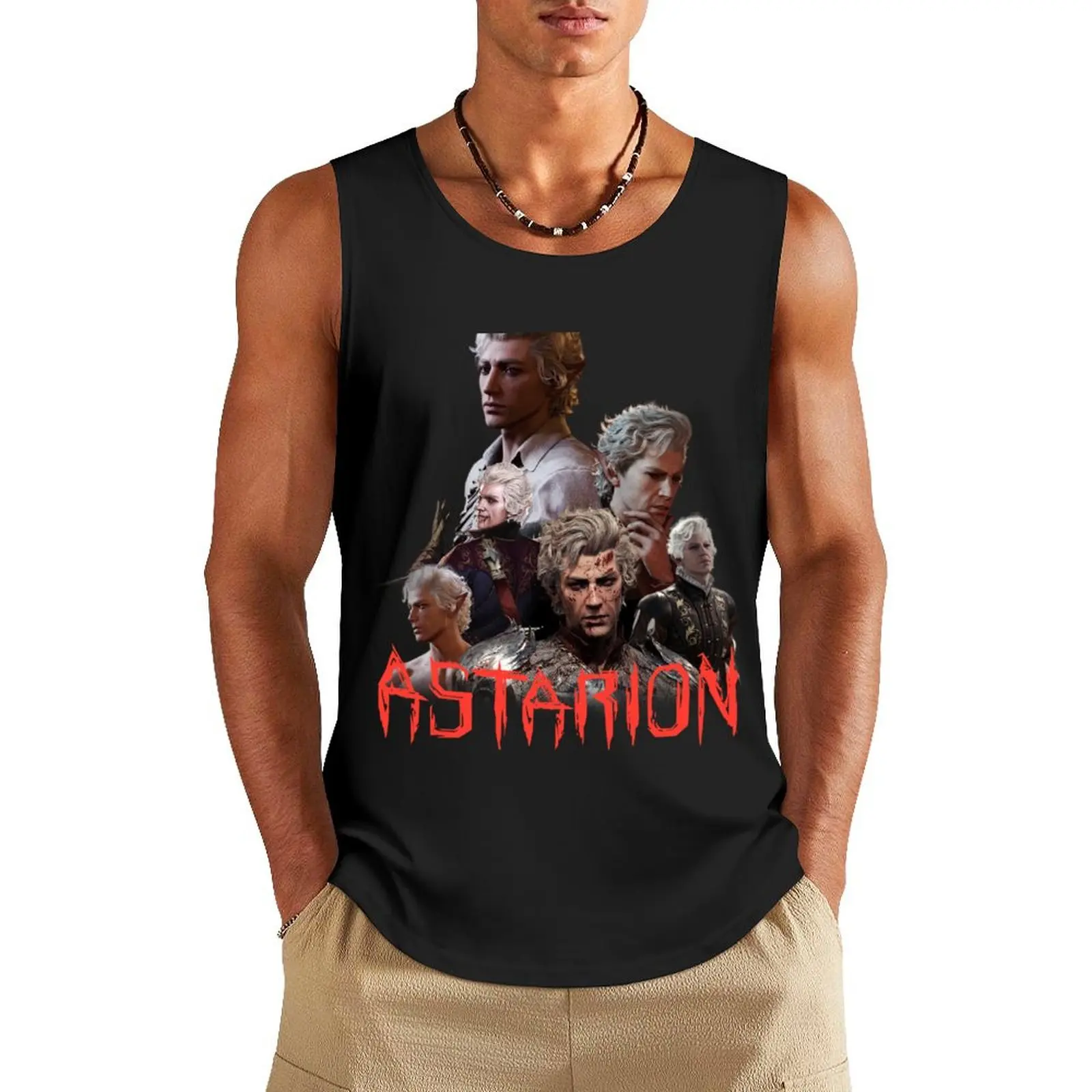

Astarion Tank Top Gym t-shirt man Top summer