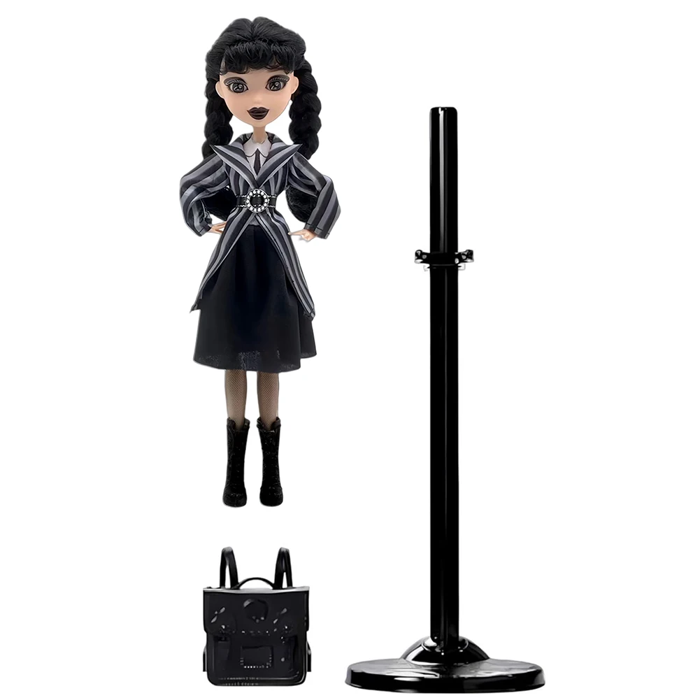 Wednesday Doll, Rave’N Wednesday Collectible in Black Gothic Gown Inspired by Dance Scene, Premium Accessories & Doll Stand