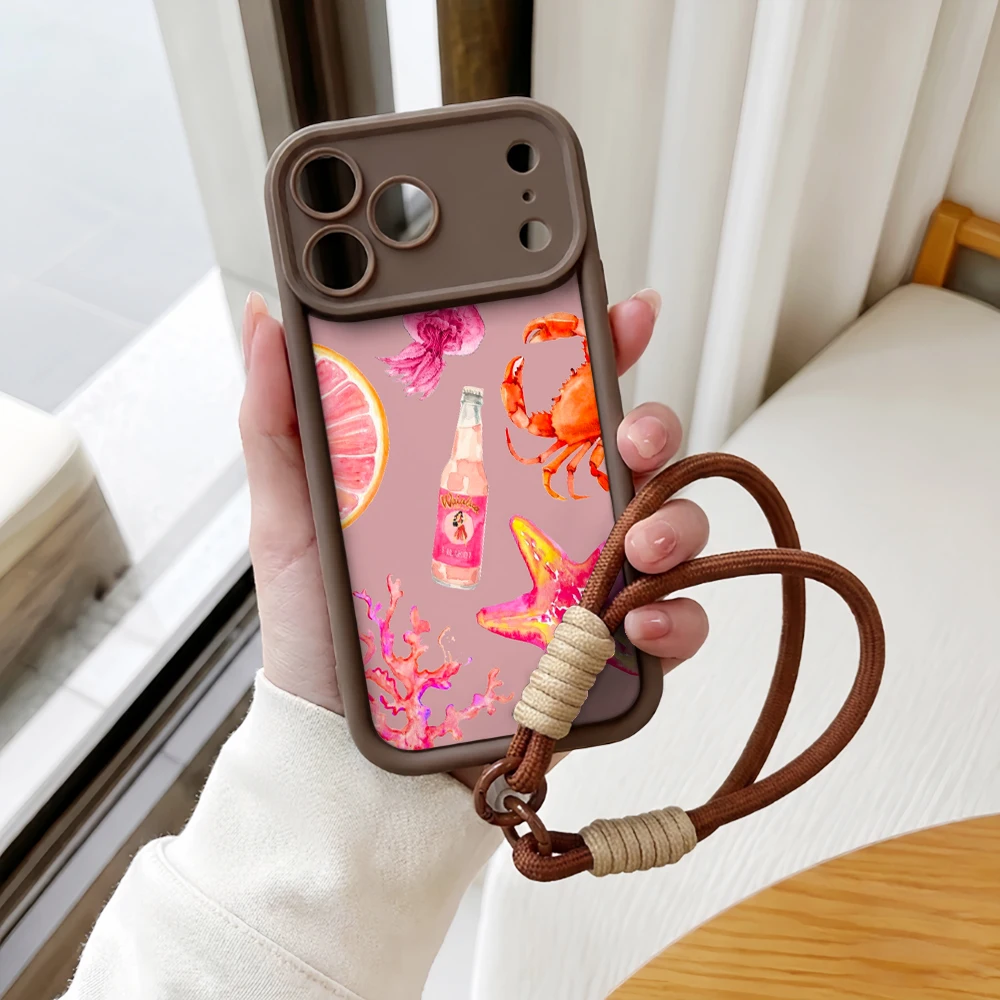 Aquarell-Küchen-Lanyard-Handyhülle für Samsung Galaxy Note 20 S25 S26 Plus S24 FE S25 S24 S23 Ultra A57 A07 5G Silikonhülle – Detail 6