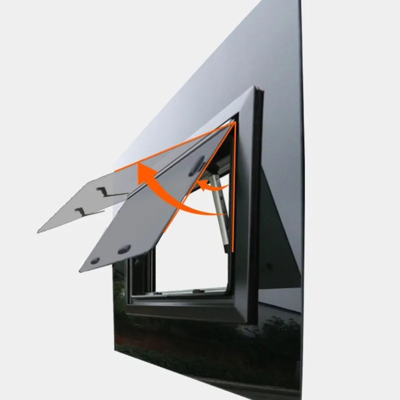 Tailgate push window accessories Double-layer screened window V348 tempered