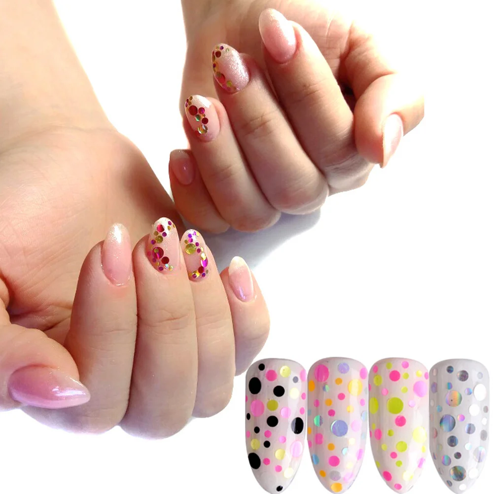 

3 Boxes Ultra-Thin Colorful Nail Sequins Round Glitter Paillette Nail Art Decoration DIY Manicure At Home Glitter Paillette