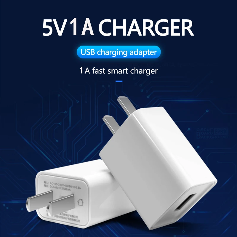 5V 1A USB Wall Fast Charger 5W Quick Charging US Power Adapter For Smart phone for iphone 11 12 13