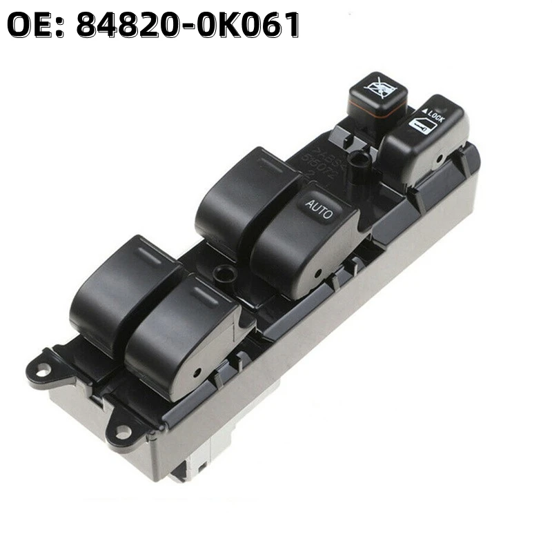 

OE: 84820-0K061 848200K061 RHD Power Window Master Control Switch For Toyota Fortuner Hilux